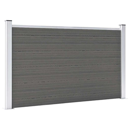 vidaXL Garden Fence WPC 353x106 cm Grey
