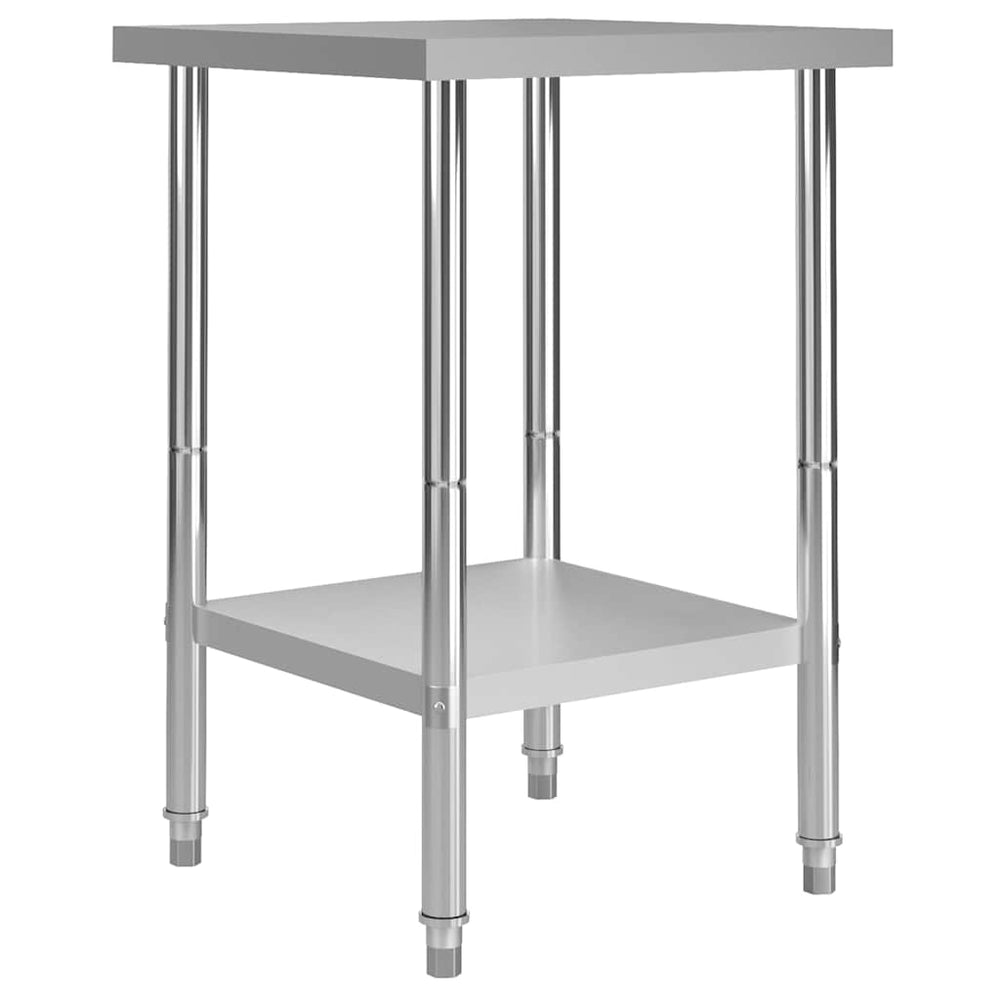 vidaXL Kitchen Work Table Stainless Steel