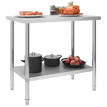 Kitchen Work Table Stainless Steel 100 cm 85 cm