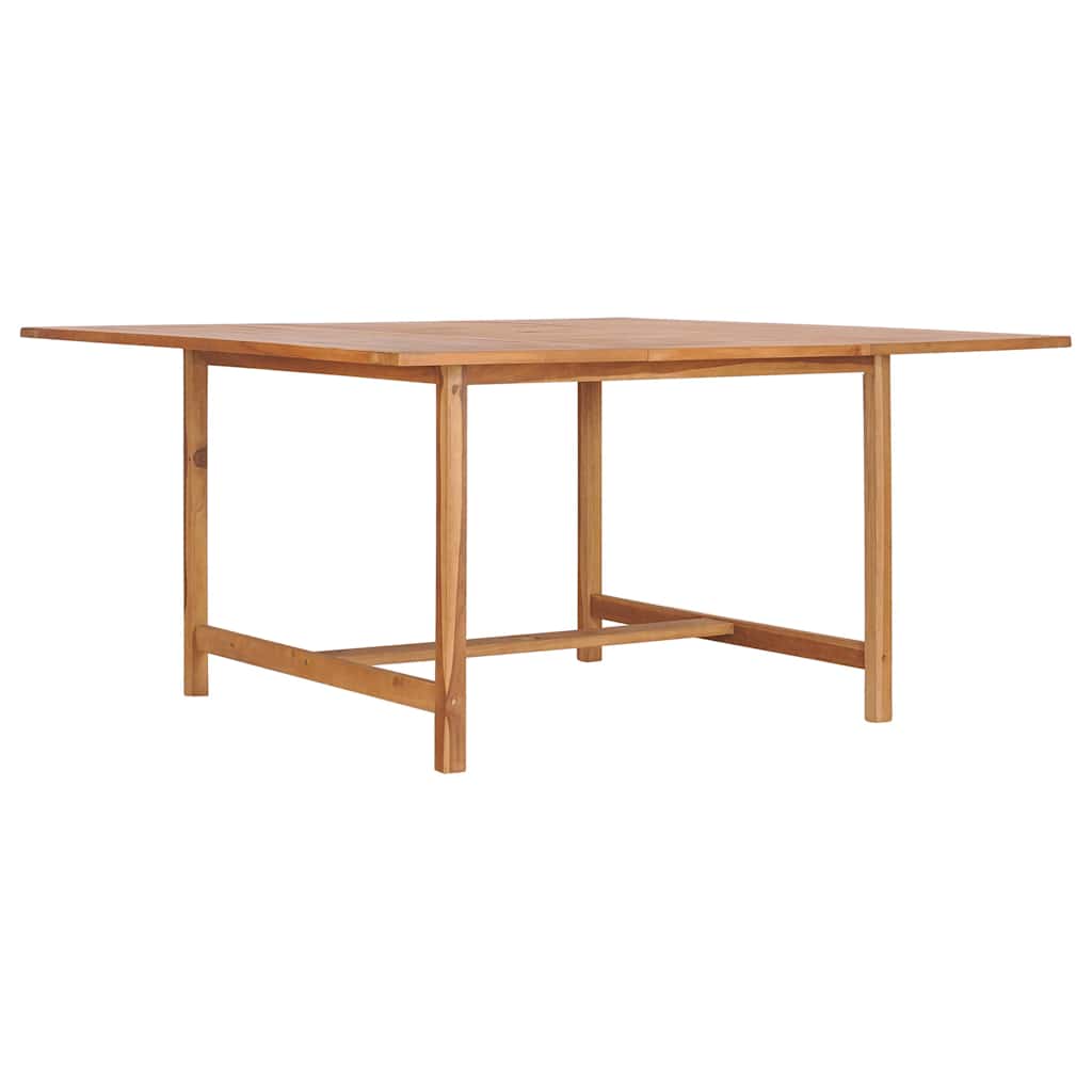 Garden Table Solid Teak Wood 150 x 150 x 76 cm Square