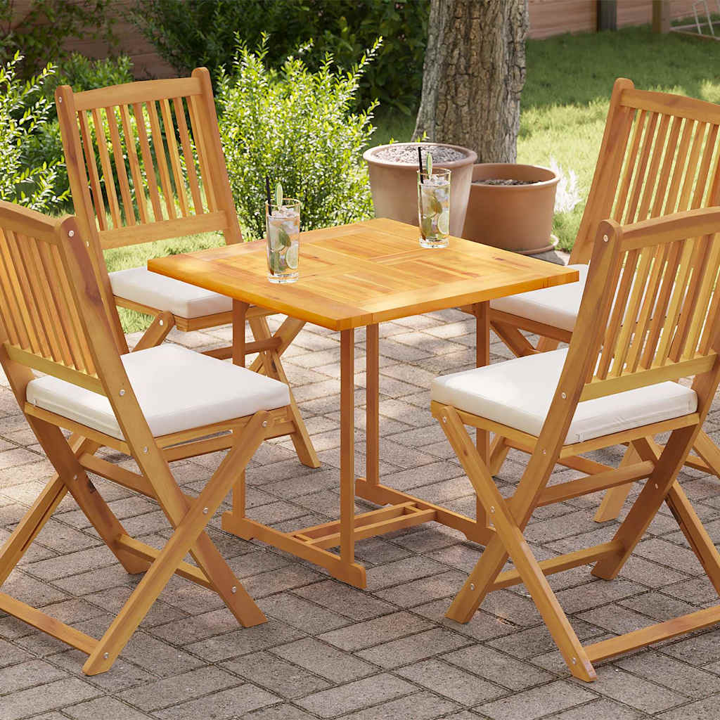 Table Top Solid Teak Wood 2,5 cm 40 cm 70 cm 70 cm Square