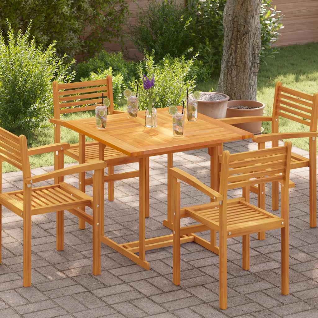 Table Top Solid Teak Wood 2,5 cm 40 cm 90 cm 90 cm Square