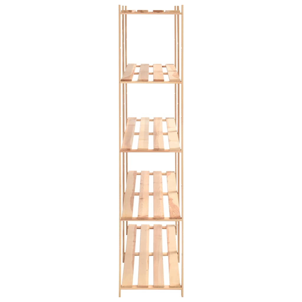 vidaXL 5-Tier Storage Racks 5 pcs 170x38x170 cm Solid Pinewood 500 kg 5