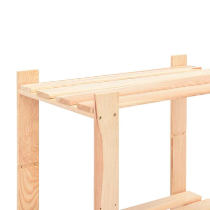 vidaXL 5-Tier Storage Racks 10 pcs 80x38x170 cm Solid Pinewood 250 kg 6