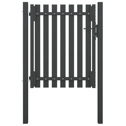 Garden Fence Gate Steel Anthracite 100 cm 100 cm