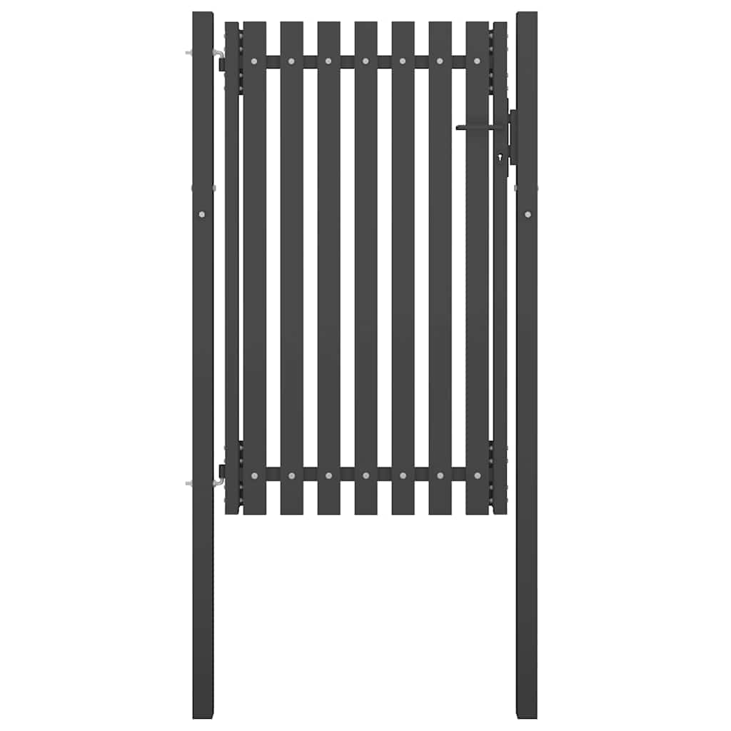 Garden Fence Gate Steel Anthracite 100 cm 150 cm