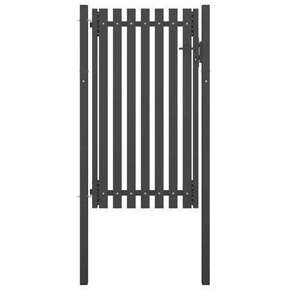 Garden Fence Gate Steel Anthracite 100 cm 175 cm