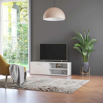 TV Cabinet 120x34x37 cm Engineered Wood White
