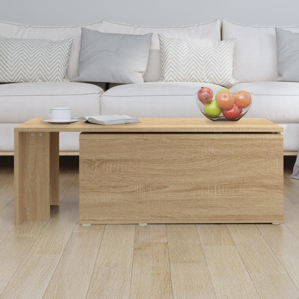 vidaXL Coffee Table Sonoma Oak 150x50x35 cm Engineered Wood