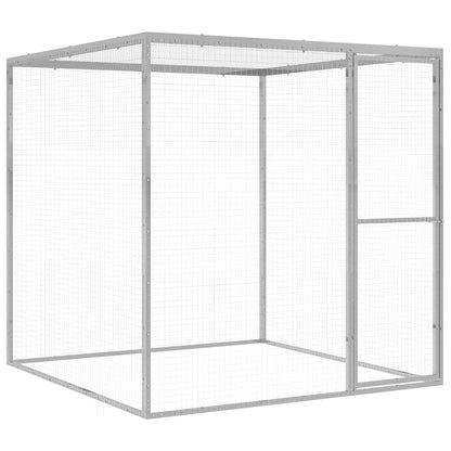 vidaXL Cat Cage Galvanised Steel