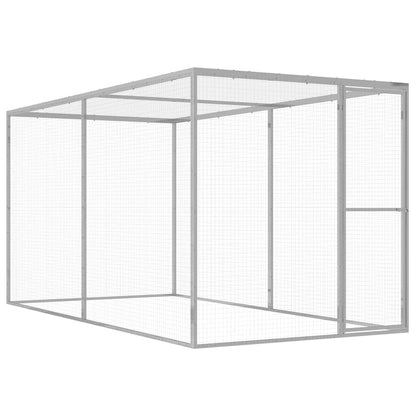 vidaXL Cat Cage Galvanised Steel