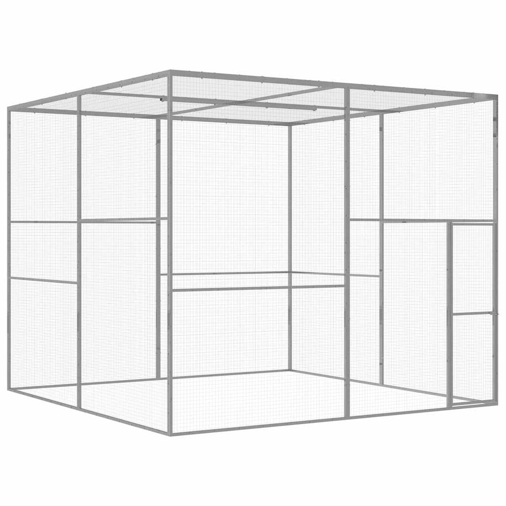 vidaXL Cat Cage 3x3x2.5 m Galvanised Steel