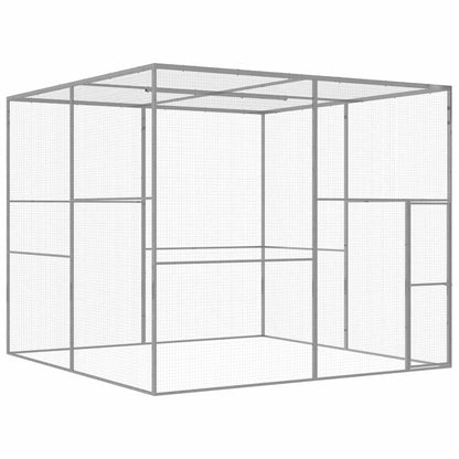vidaXL Cat Cage 3x3x2.5 m Galvanised Steel 1