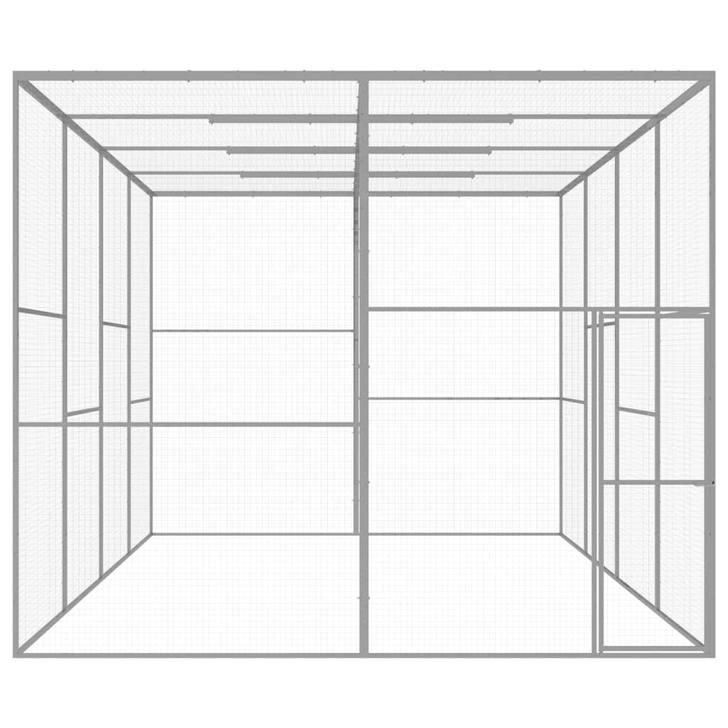 vidaXL Cat Cage 6x3x2.5 m Galvanised Steel 2
