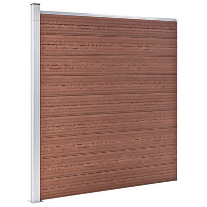 vidaXL Garden Fence WPC 1391x186 cm Brown