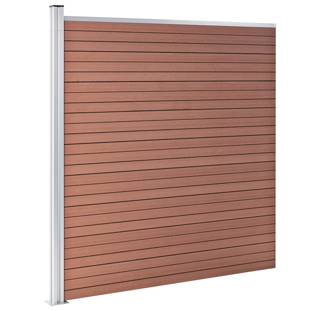 vidaXL Garden Fence WPC 1391x186 cm Brown