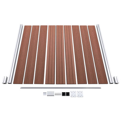 vidaXL Garden Fence WPC 1391x186 cm Brown