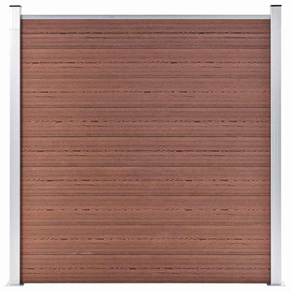 vidaXL Garden Fence WPC 1564x186 cm Brown 2