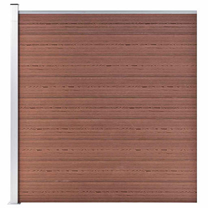 vidaXL Garden Fence WPC 1564x186 cm Brown 5