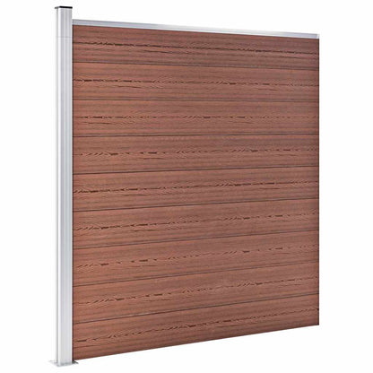 vidaXL Garden Fence WPC 1564x186 cm Brown 6