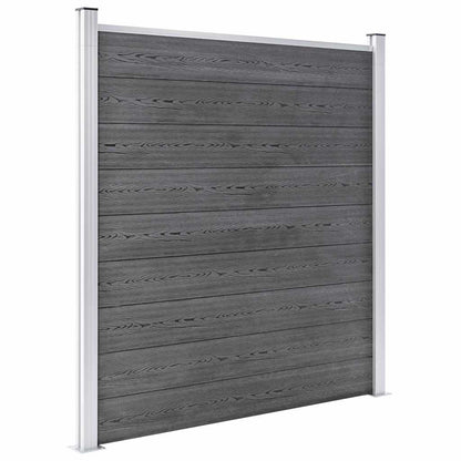 vidaXL Garden Fence WPC 526x186 cm Grey 4