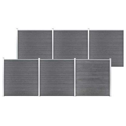 vidaXL Garden Fence WPC 1045x186 cm Grey 1