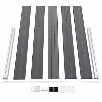 vidaXL Garden Fence WPC 526x106 cm Grey 6