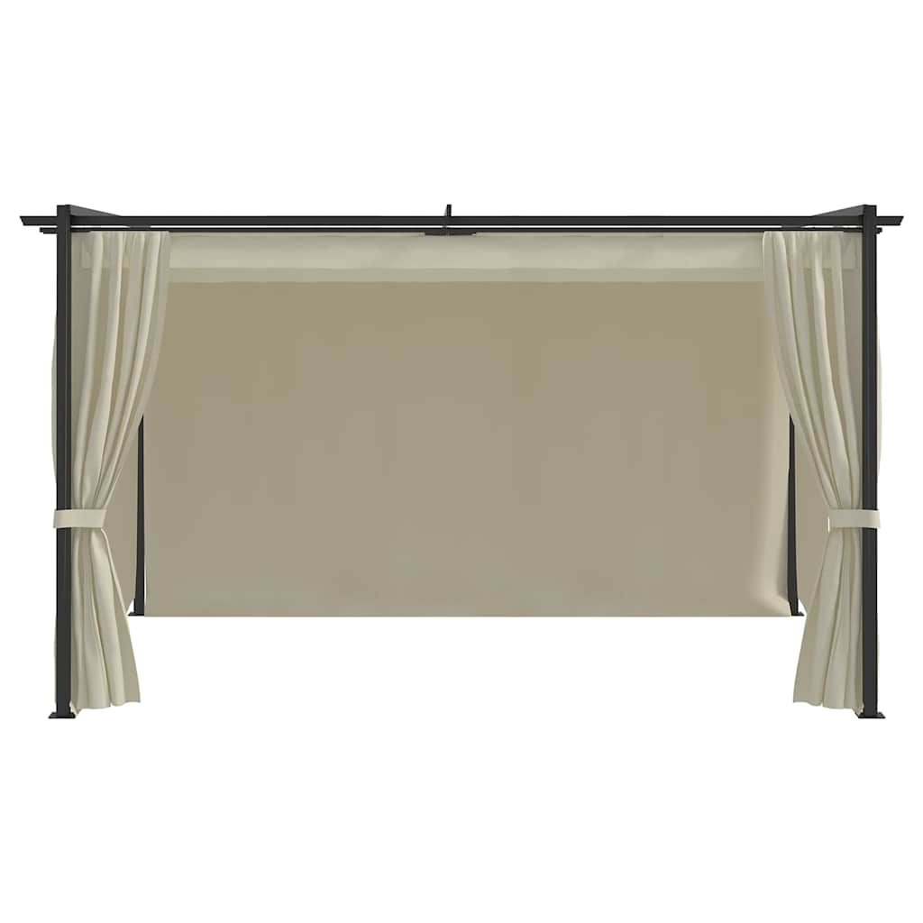 vidaXL Gazebo 4x3 m Cream 4