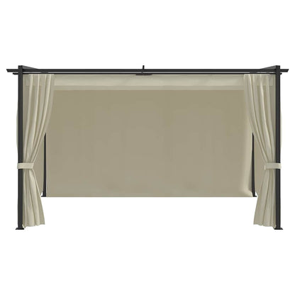vidaXL Gazebo 4x3 m Cream 4