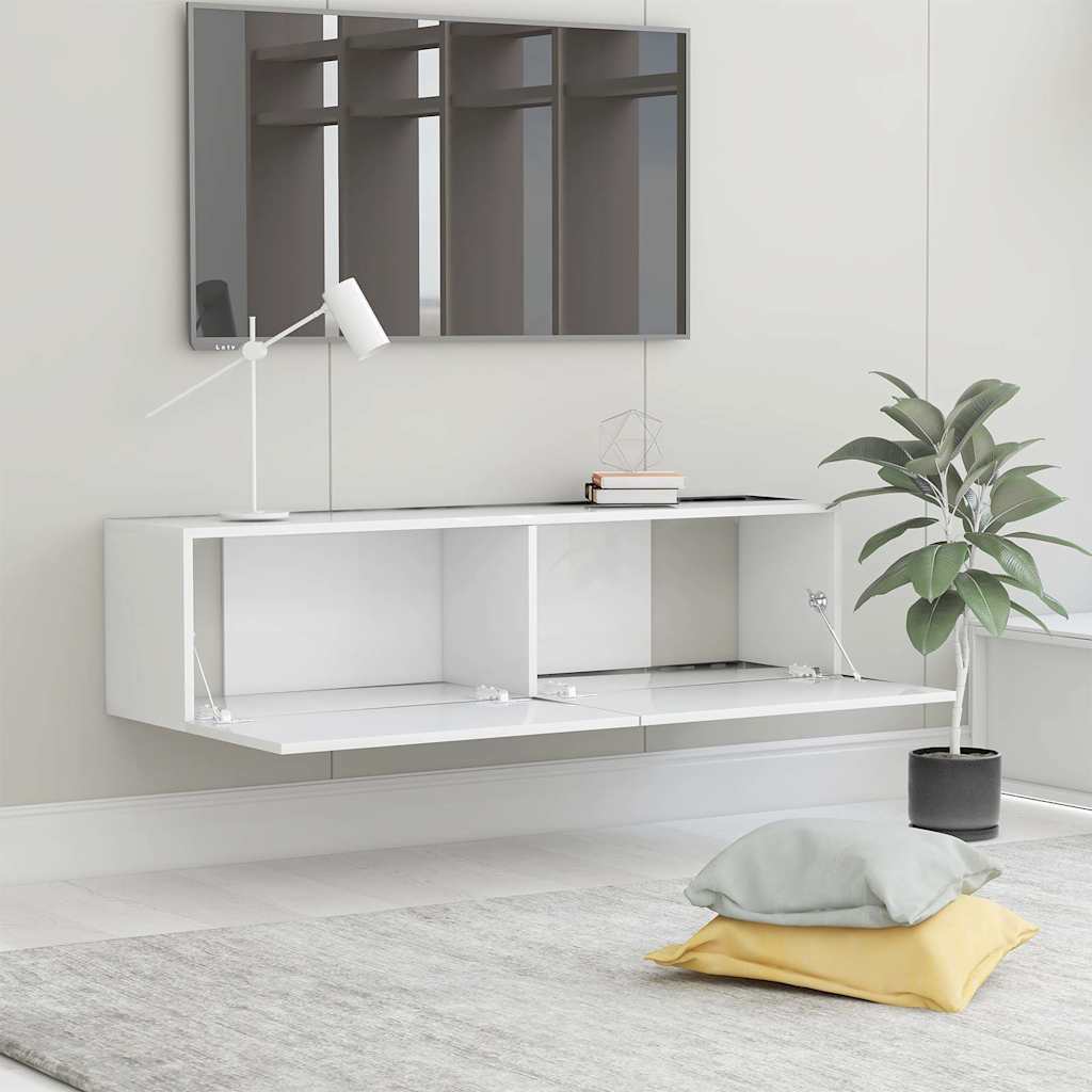 TV Cabinet 120x30x30 cm Engineered Wood White