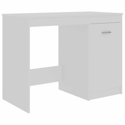 Desk 100x50x76 cm Engineered Wood White