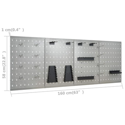 vidaXL Workbench with Four Wall Panels 3