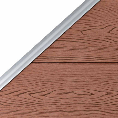 vidaXL WPC Fence Set 1 Square + 1 Slanted 273x186 cm Brown 5