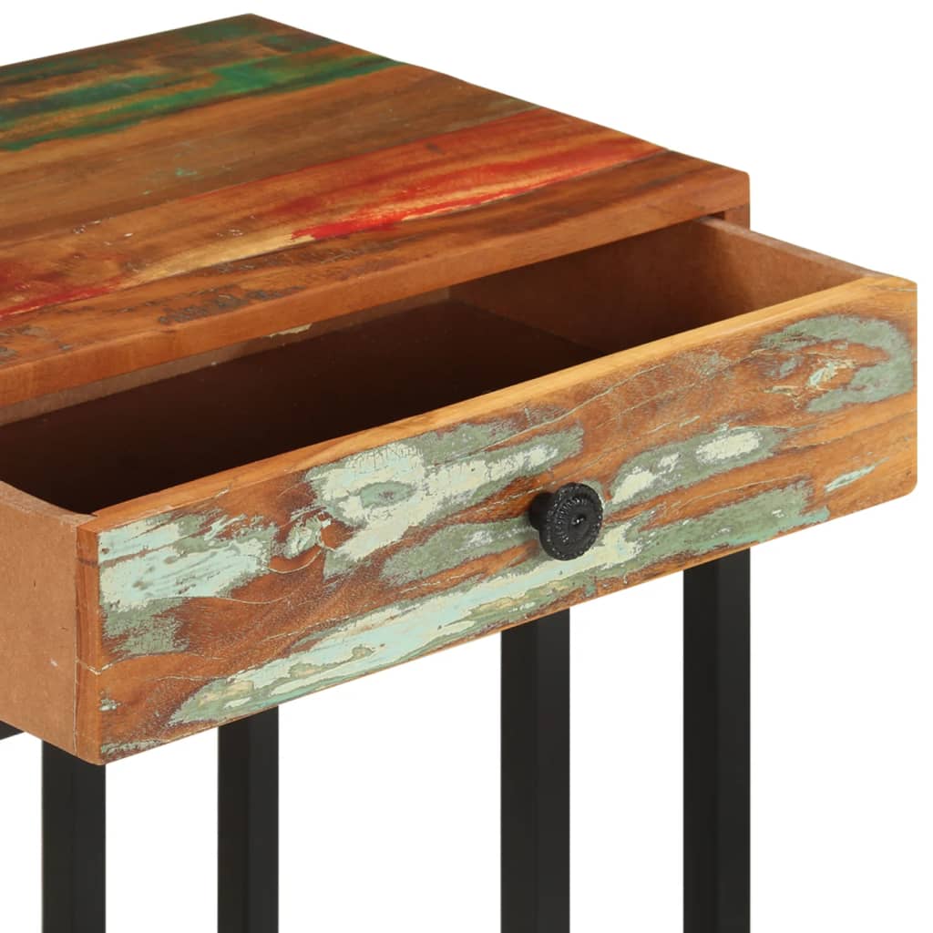 vidaXL U-Shaped Side Table 45x30x61 cm Solid Reclaimed Wood