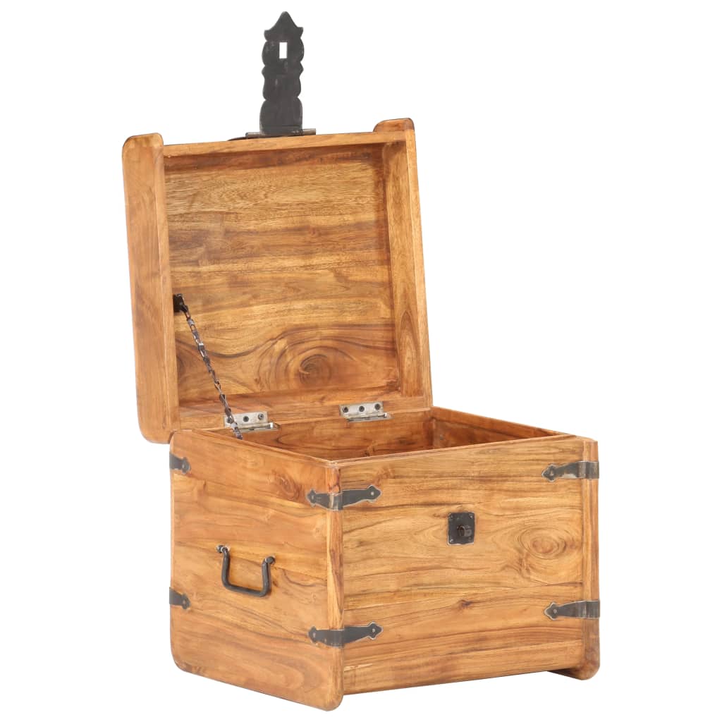 vidaXL Chest 40x40x40 cm Solid Acacia Wood