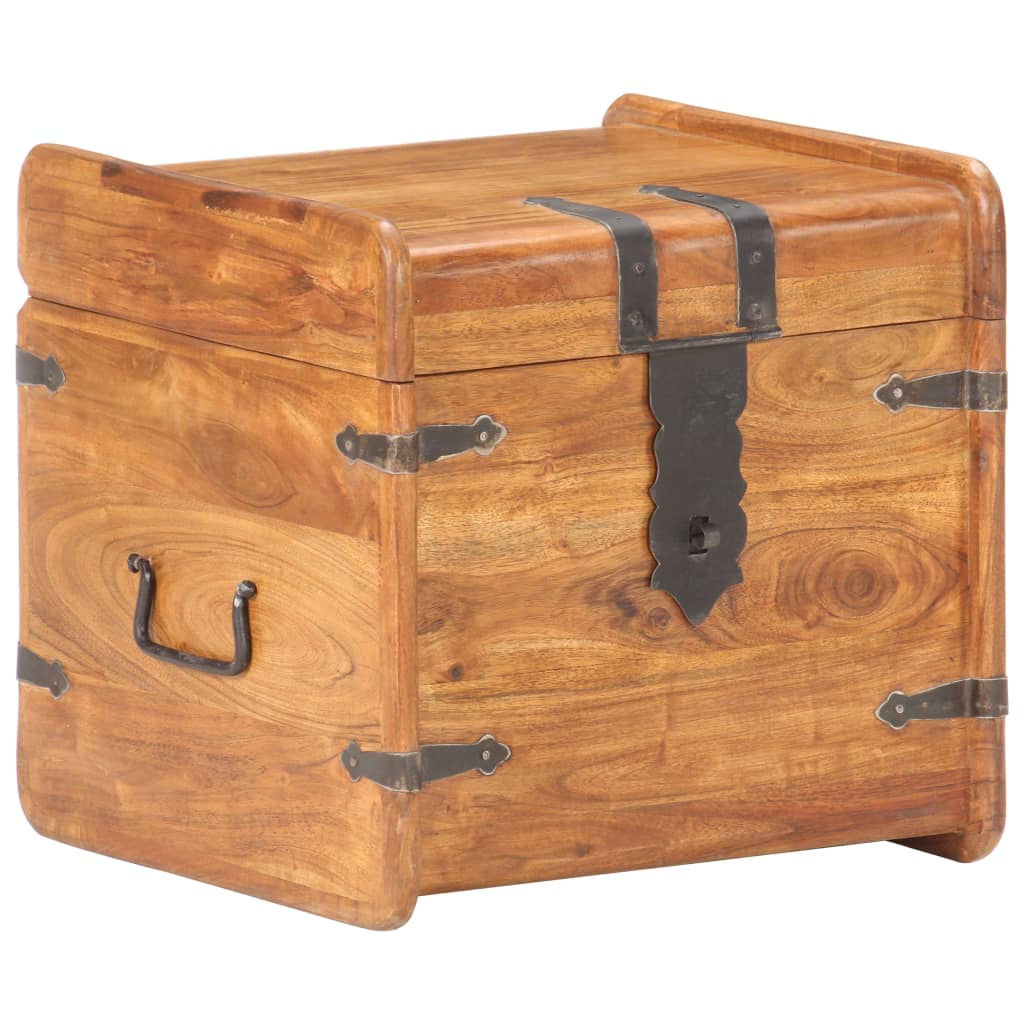 vidaXL Chest 40x40x40 cm Solid Acacia Wood