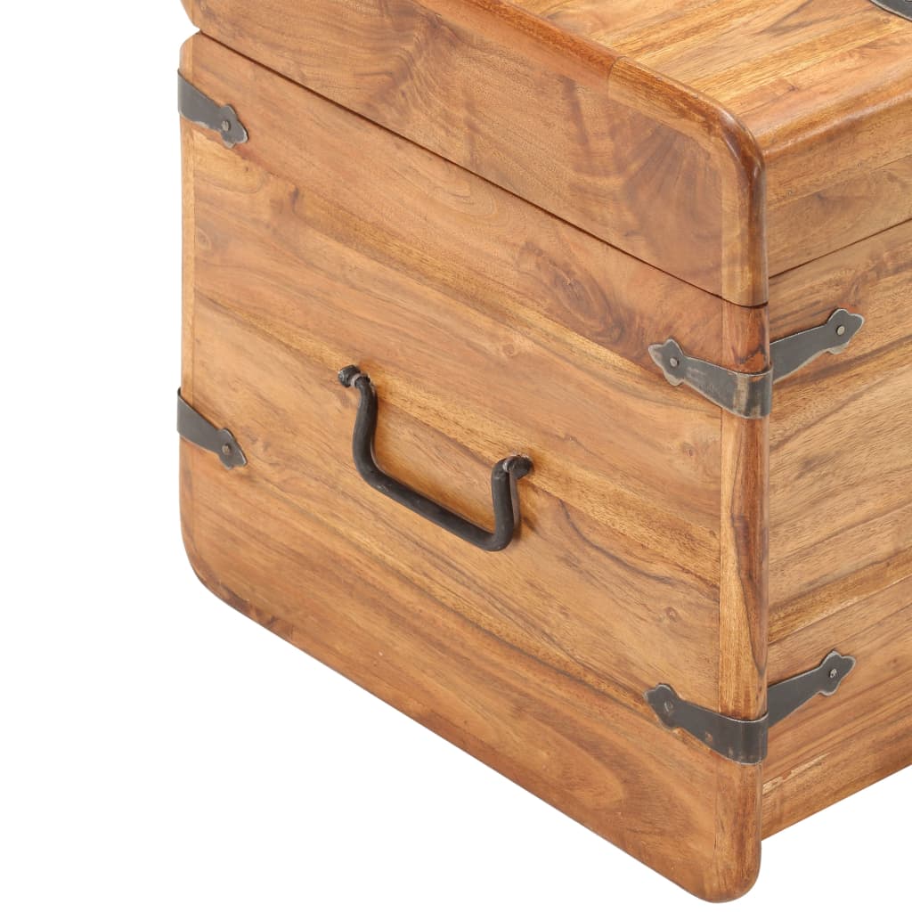 vidaXL Chest 40x40x40 cm Solid Acacia Wood