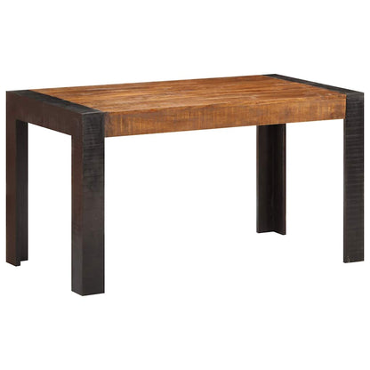 Dining Table Solid Mango Wood Dark brown 140 cm 70 cm