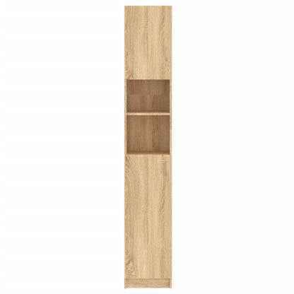 vidaXL Bathroom Cabinet Sonoma Oak 32x25.5x190 cm Engineered Wood