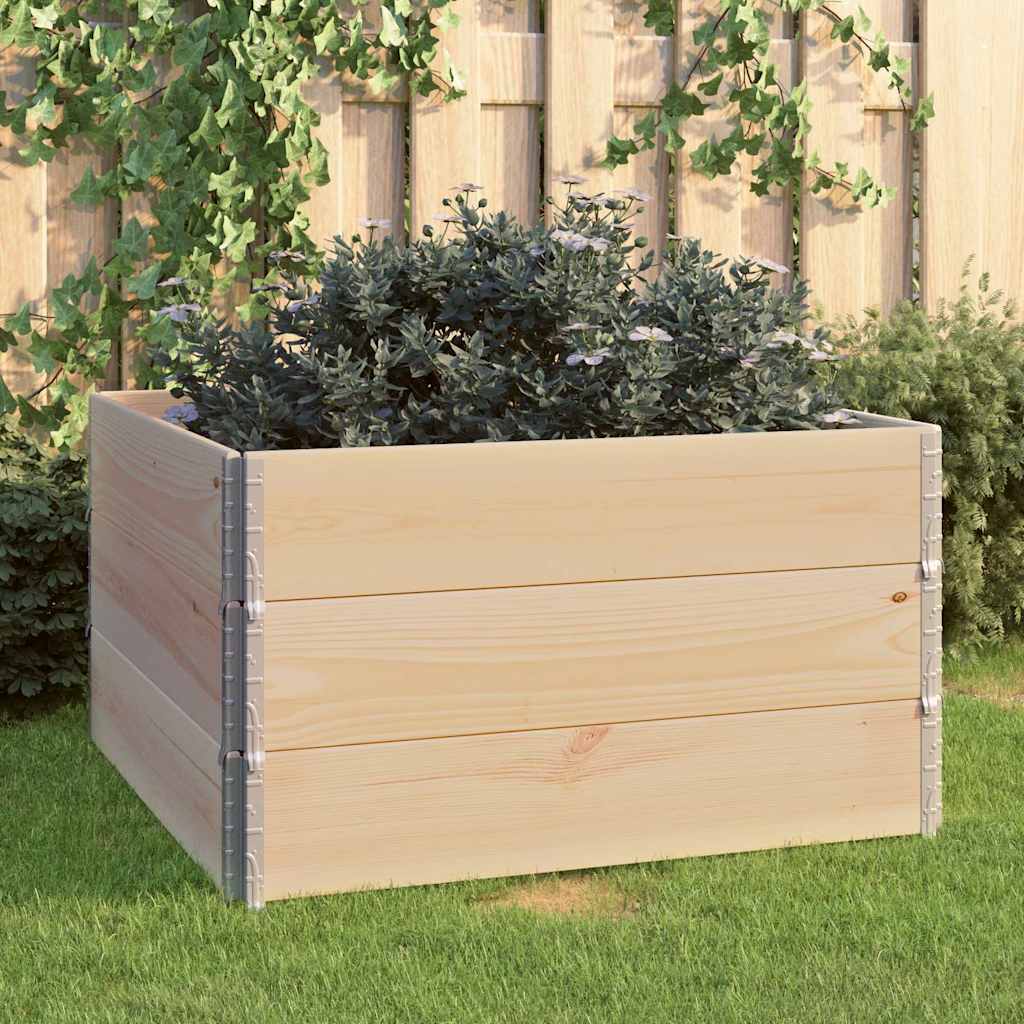 Raised Bed Solid Pine Wood 100 cm 100 cm