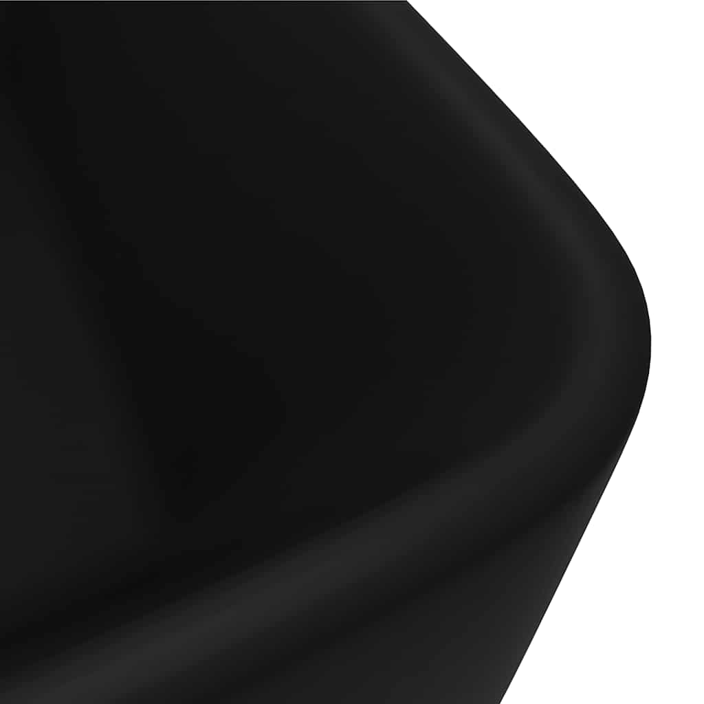 Luxury Wash Basin Matt Pink 41x30x12 cm Ceramic Matte black