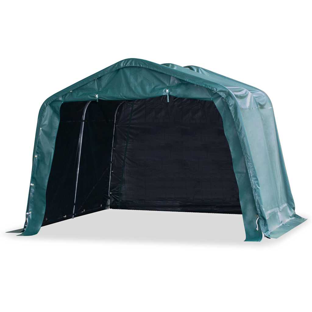 Removable Livestock Tent PVC 550 g/m² 3,3x8 m Dark Green 3.3 x 3.2 m