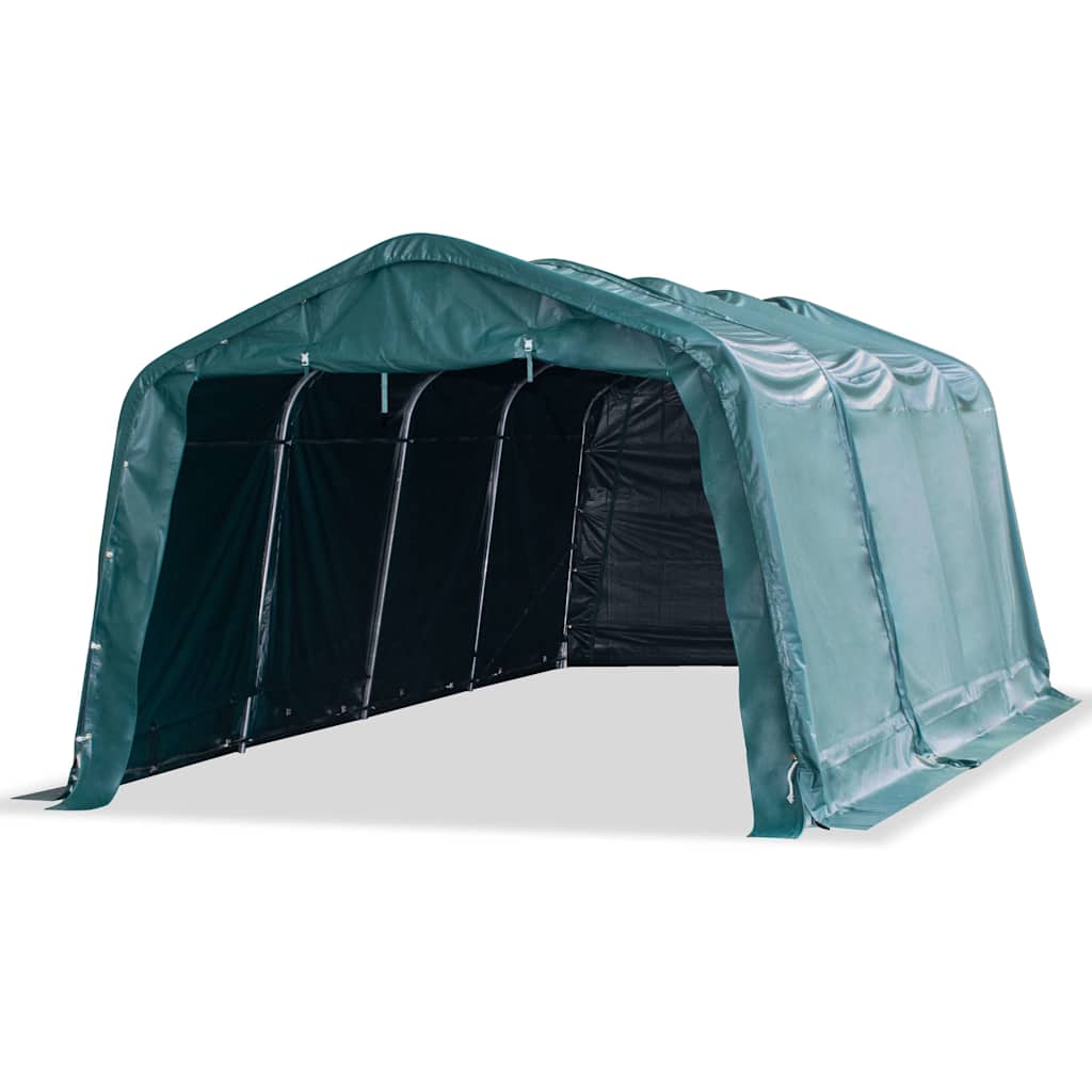 vidaXL Removable Livestock Tent PVC 550 g/m² 3,3x6,4 m Dark Green 2