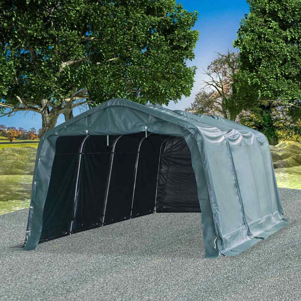 vidaXL Removable Livestock Tent PVC 550 g/m² 3,3x6,4 m Dark Green 1