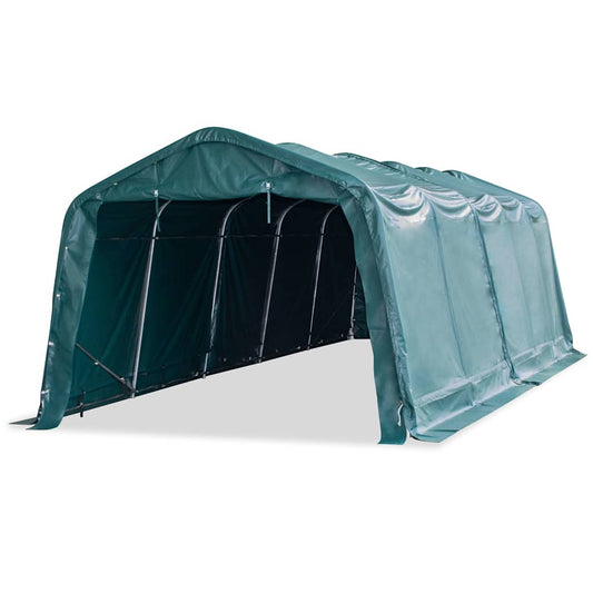 vidaXL Removable Livestock Tent PVC 550 g/m² 3,3x8 m Dark Green 2