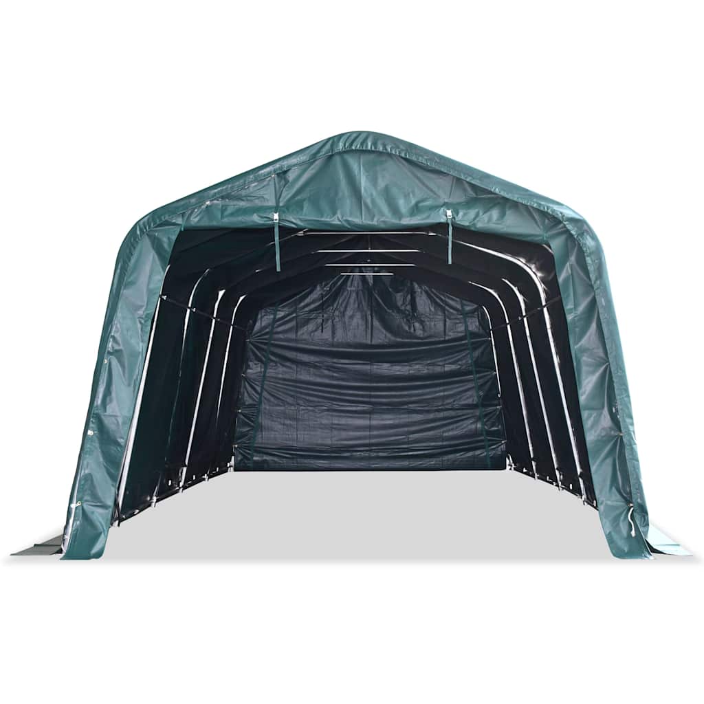 vidaXL Removable Livestock Tent PVC 550 g/m² 3,3x8 m Dark Green 3