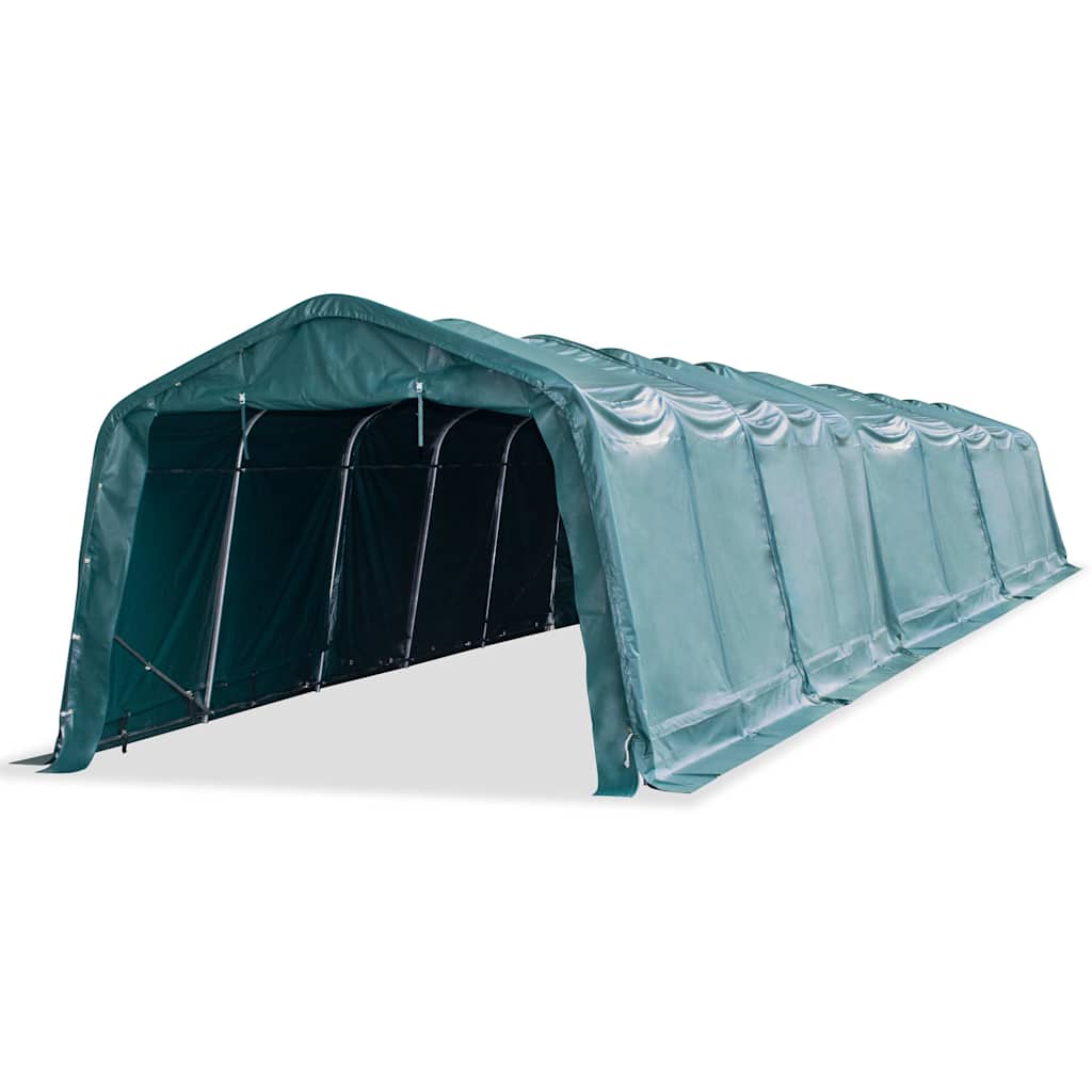 vidaXL Removable Livestock Tent PVC 550 g/m² 3,3x16 m Dark Green 1