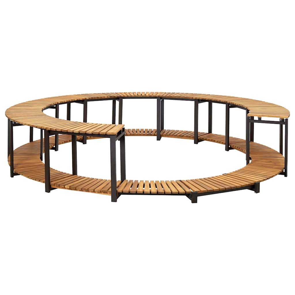 vidaXL Spa Surround 273x53 cm Solid Acacia Wood 2