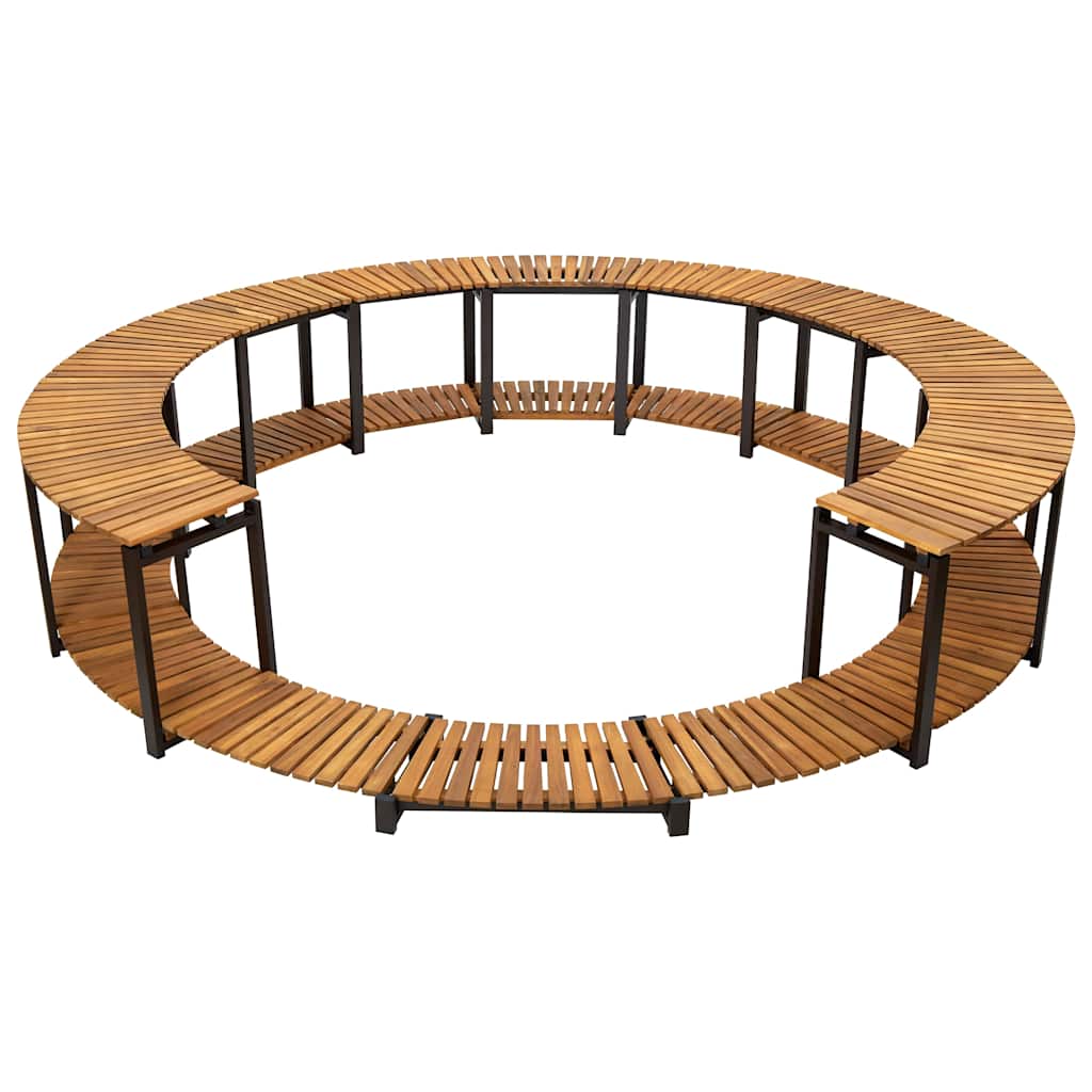 vidaXL Spa Surround 273x53 cm Solid Acacia Wood 5