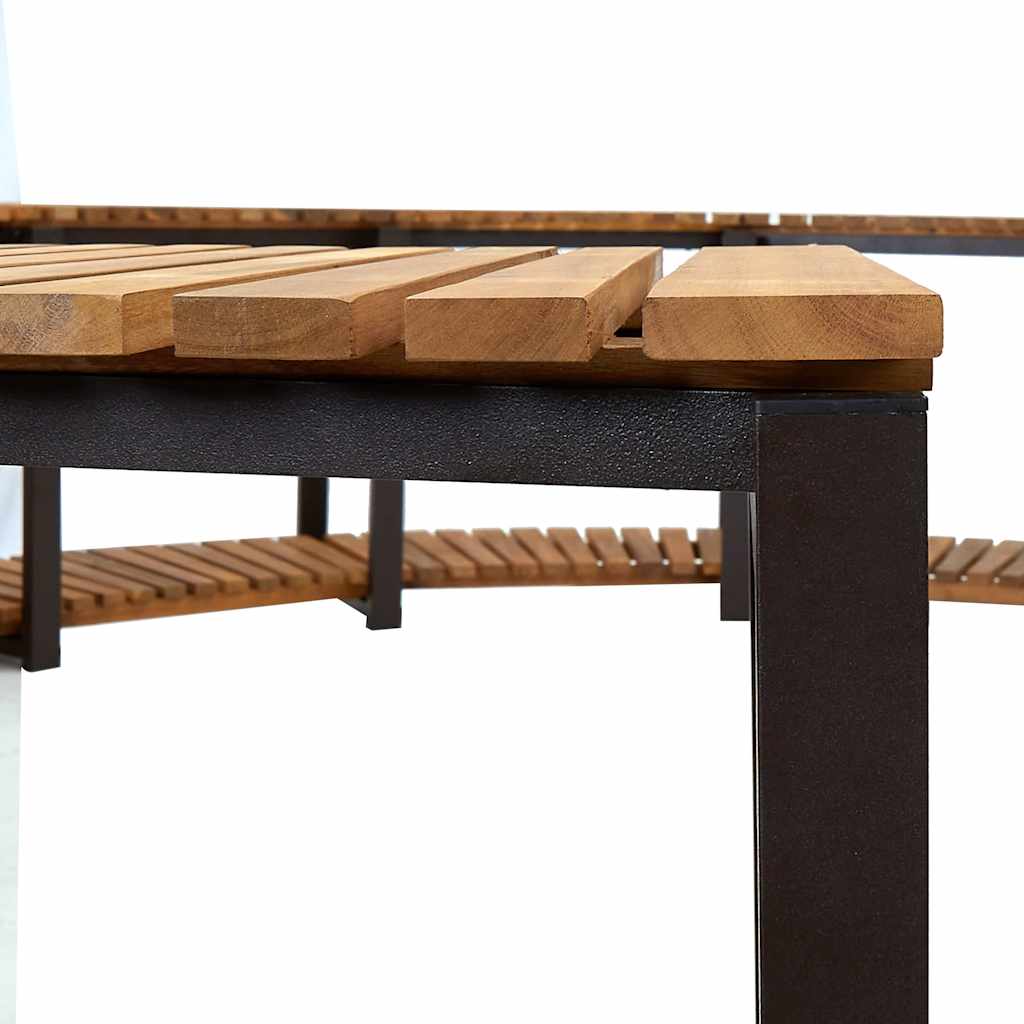 vidaXL Spa Surround 273x53 cm Solid Acacia Wood 6